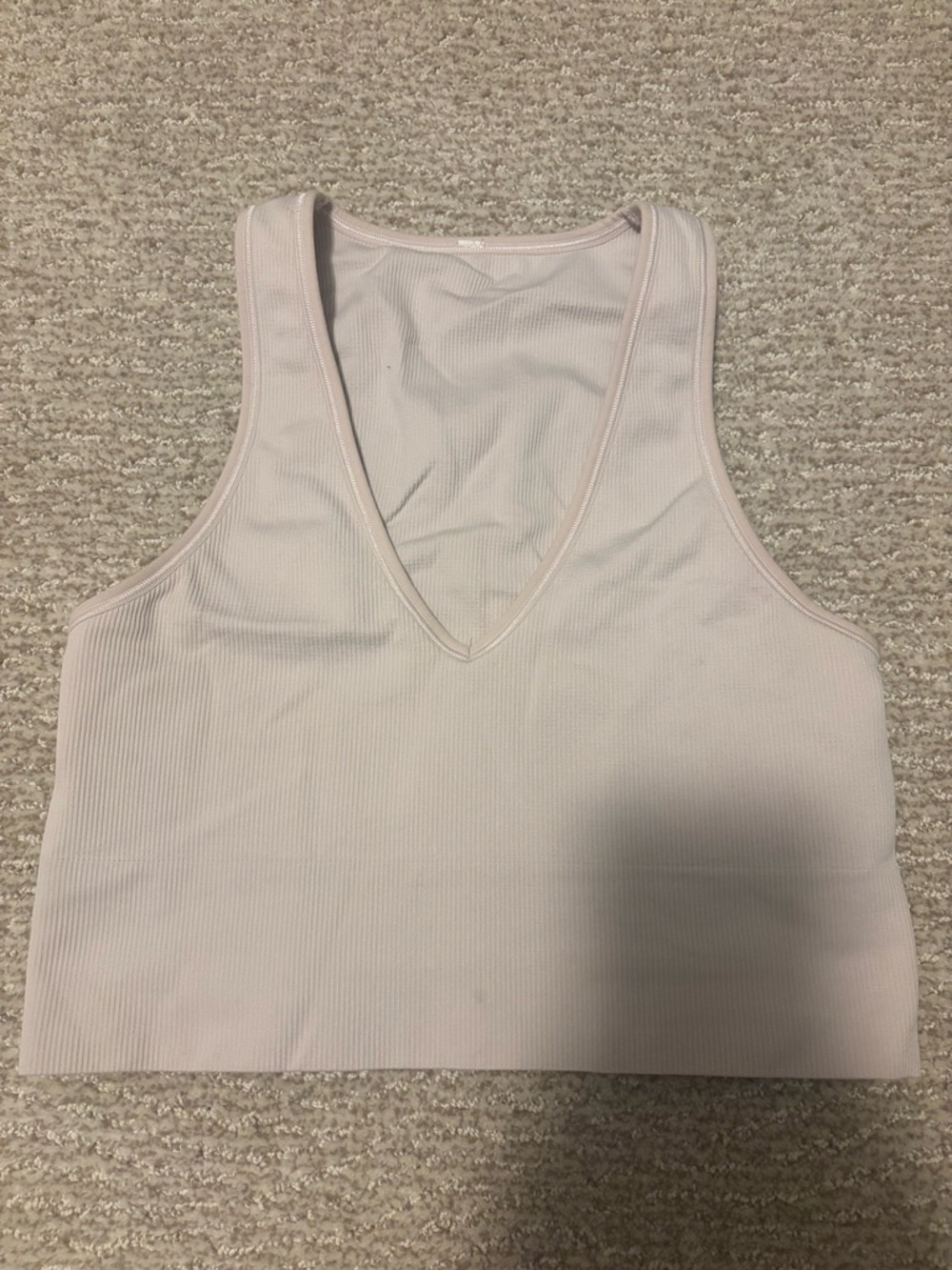 Athleta Aurora Seamless Crop Tank Top - Light Pink - Size M